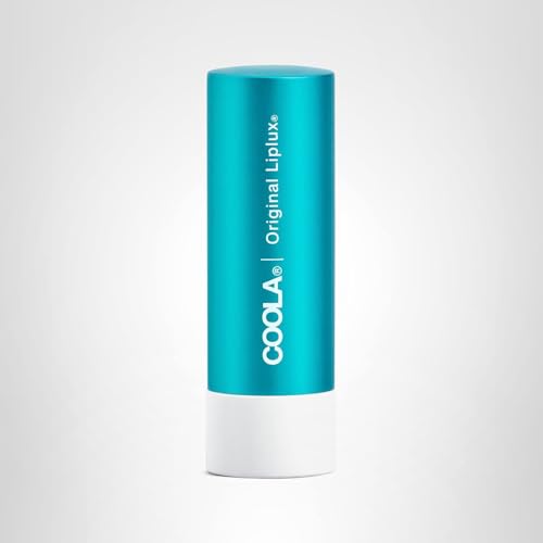 COOLA Organic Liplux Lip Balm and Sunscreen with SPF 30, Dermatologist Tested Lip Care for Daily Protection, Vegan and Gluten Free, 0.15 Oz