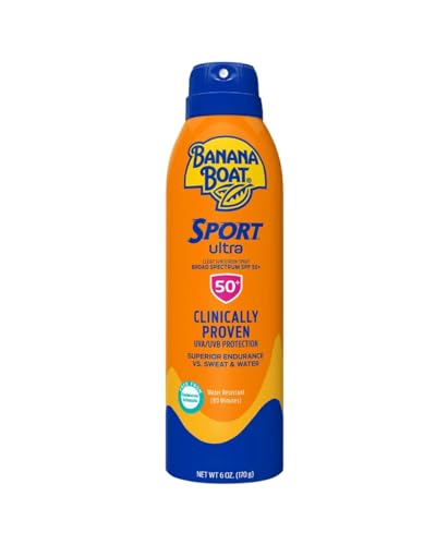 Banana Boat UltraMist Sport Sunscreen, SPF 50 6 oz (Pack of 4)