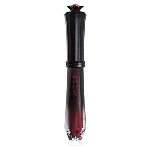 LA Splash Cosmetics Soft Long Lasting Liquid Dark Deep Red Lipstick Matte Scarlet Waterproof Liquid Lipstick- Wickedly Divine Collection (Queen