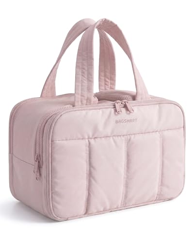 BAGSMART Travel Toiletry Bag, Puffy Large Toiletry Bag for Women, Lightweight Cosmetic Makeup Bag Organizer with Handle for Traveling, Accessories Beauty and Personal Care BAGSMART Default Title