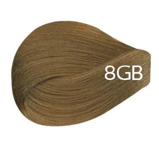 Vivitone Permanent Cream Color (8GB Light Golden Beige Blonde) 3oz. - 100% Grey Coverage, Long Lasting Shine, Made in Italy.