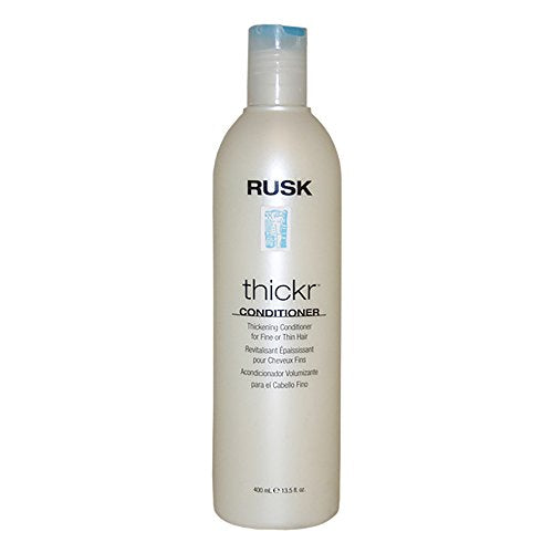 RUSK Designer Collection Thicker Thickening Conditioner for Fine or Thin Hair, Daily-Use to Strengthen and Repair, Gives Full-Bodied Appearance, 13.5