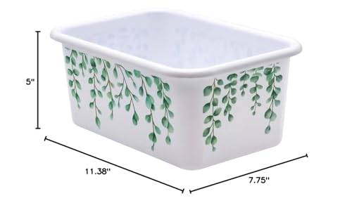 Teacher Created Resources® Eucalyptus Small Plastic Storage Bin