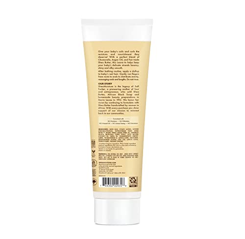 SheaMoisture Baby Leave-In Conditioner for Curly Hair Raw Shea, Chamomile and Argan Oil Moisturizes and Helps Detangle Delicate Curls and Coils