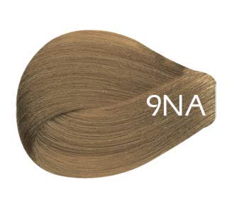 Vivitione Permanent Cream Color (9NA Very Light Natural Ash Blonde) 3 oz. - 100% Grey Coverage, Long Lasting Shine, Made in Italy.