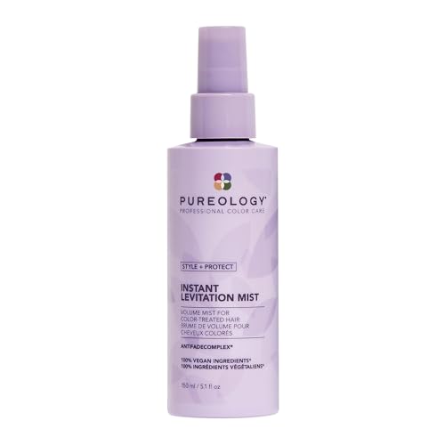 Pureology Style + Protect Instant Levitation Mist For Fine, Color-Treated Hair - Volumizes Without Weighing Down, Sulfate-Free & Vegan