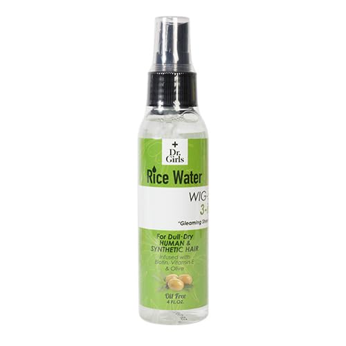 Dr.Girls Rice Water Wig-Shining 3 in 1 Spray 4oz (Olive)