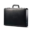 Samsonite Bonded Leather Attache, Black, One Size