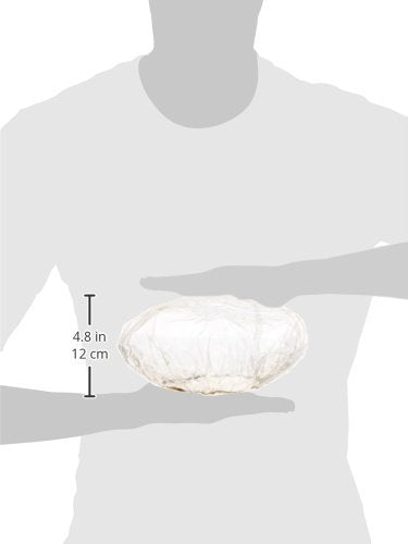 Medline Shower Caps, Single-Use Clear Plastic, Elastic Band, One Size Fits Most, Case of 500