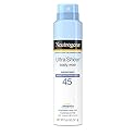 Neutrogena Ultra Sheer Body Mist Sunscreen Spray Broad Spectrum SPF 45, Lightweight, Non-Greasy & Water Resistant, Oil-Free & Non-Comedogenic UVA/UVB