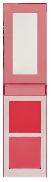 Juvia's Place Blushed Duo Blush Volume5 - Two Tone Pigmented Buildable Pressed Mineral Powder - Rosy Natural Cheeks Matte Fresh Finish for All Skin