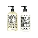 2 set - Greenwich Bay Trading Company Kitchen Collection Bundle: Meyer Lemon - 16 Ounce Shea Butter Lotion & 16 Ounce Hand Soap