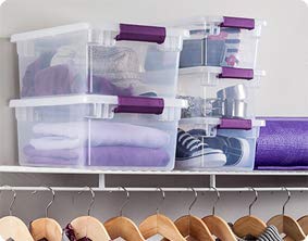 Sterilite 17531712 15-Quart Clearview Latch Box 2-Pack