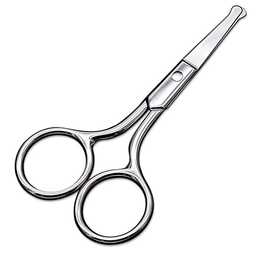 AsonTao Small Scissors With Round Tip Design - Professional Grooming for Hair, Eyelashes, Nose, Eyebrow Trimming, Mustache - Will Not Hurt the Nasal Beauty and Personal Care AsonTao Default Title