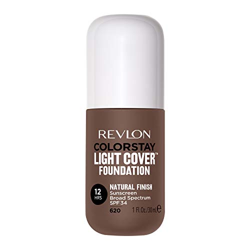Revlon ColorStay Light Cover Liquid Foundation, Hydrating Longwear Weightless Makeup with SPF 35, Light-Medium Coverage for Blemish, Dark Spots