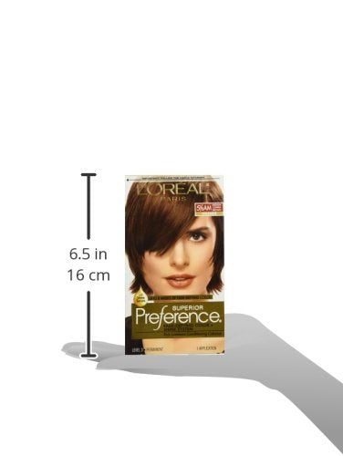 L'Oreal Paris Superior Preference Fade-Defying Color + Shine System, 5.5AM Medium Copper Brown (Packaging May Vary)