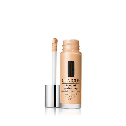 Clinique Beyond Perfecting Lightweight Liquid Foundation + Concealer For Dry Combination to Oily Skin Types | Full Coverage + Natural Matte Finish