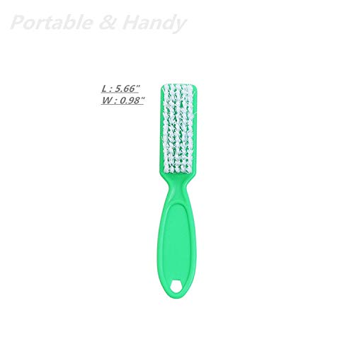6 Pcs Handle Grip Nail Brush,Nail Cleaning Brushes for Toes and Fingernail Beauty and Personal Care SQULIGT