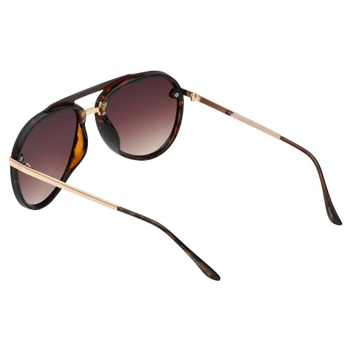 Vince Camuto VC991 Metal 100% UV Protective Women's Aviator Pilot Sunglasses. Luxe Gifts for Her, 65 mm