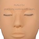 Practice Lash Mannequin Head Flat Head Doll Head Manakin Eyelids for Lash Practice Eyelash Mannequin Doll Face Head Practice Facial Mannequin