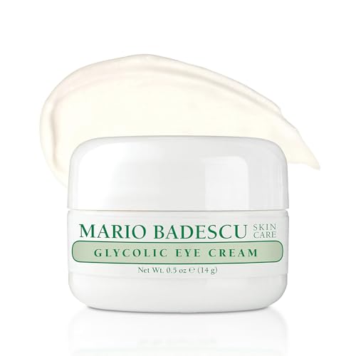 Mario Badescu Glycolic Eye Cream Anti Aging Skin Care for Fine Lines and Wrinkles, Overnight Eye Moisturizer with Vitamin E, AHA and Cocoa Butter