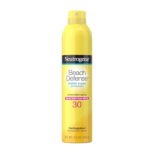 Neutrogena Beach Defense SPF 30 Sunscreen Spray, Broad Spectrum, Lightweight & Fast Absorbing, Oxybenzone & Octinoxate Free, Hawaii Act 104 Compliant