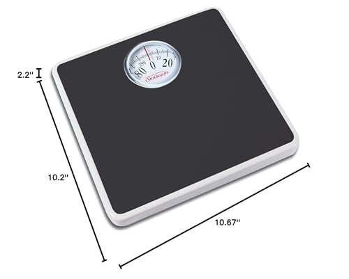 Sunbeam Easy Read Dial Scale, Black