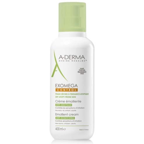 A derma Exomega, emollient milk for face and body - for very dry/atopic skin 400 ml.