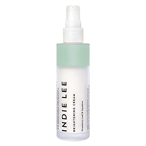 Indie Lee Brightening Cream - Centella Asiatica & Strawberry Leaf Extract for a Radiant, Antioxidant Plumping Cream - Moisturizing Face Cream
