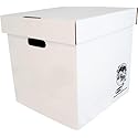 Durable Set of 10 12 inch Vinyl Record Storage Boxes - Heavy-Duty Cardboard Construction with Removable Lid - Holds Up to 90 Records Each - Built…