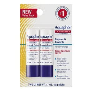 Aquaphor® Lip Repair Stick + Sunscreen (Dual Pack)