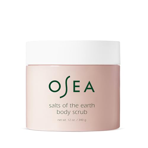 OSEA Salts of the Earth Body Scrub 12 oz - Pink Himalayan Salt Scrub - Gentle Body Exfoliation Skincare - Ideal Spa Gift for Pampering - Clean Beauty Beauty & Personal Care OSEA