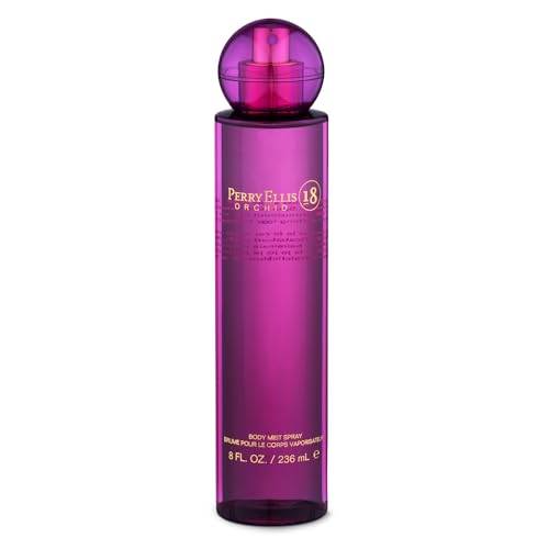 Perry Ellis 18 Orchid Body Spray for Women - Floral & Vanilla Body Mist, Perfumes for Women, Long Lasting Fragrance, EDT, Eau De Parfum with Fresh