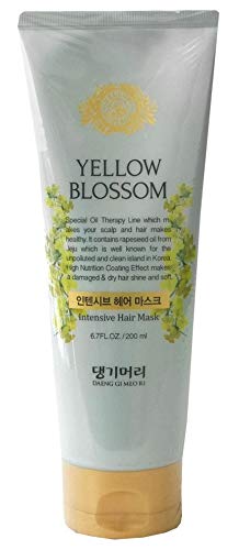 Daeng Gi Meo Ri Yellow Blossom Care Shampoo, Treatment, Mask 3 Pieces Set - Reducing Hair Loss, Hair Shine, Scalp Nourishing and Moisturizing