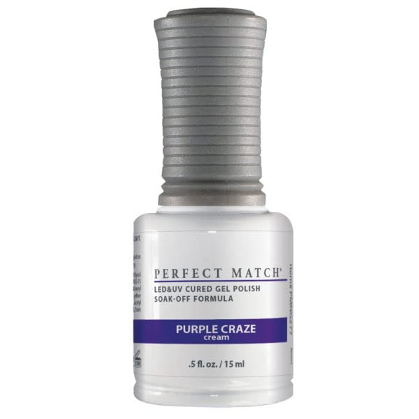 LeChat Perfect Match Summerlicious 2021 Gel Polish + Nail Lacquer Purple Craze PMS277 - 0.5 oz Beauty & Personal Care LECHAT