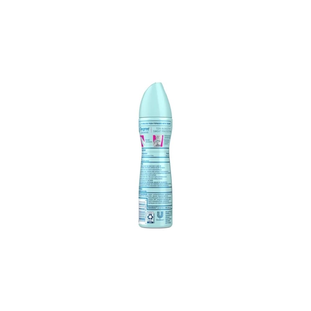 Degree MotionSense Dry Spray Antiperspirant, Sheer Powder 3.8 oz (Pack of 12)