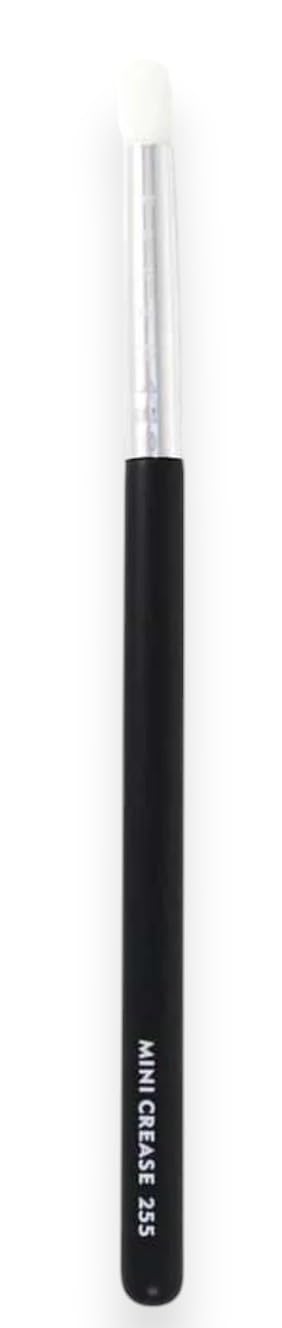 F.A.R.A.H Mini Crease Brush - Precision Eye Brush for Blending Powders & Creams - Soft Vegan Bristles - Brass Ferrule & Wooden Handle
