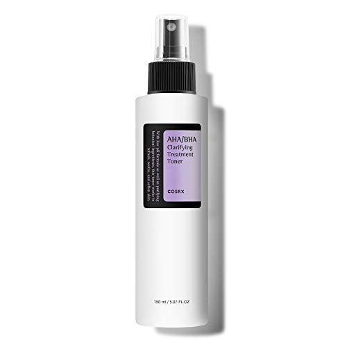 COSRX AHA/BHA Treatment Toner 5.07 fl.oz/ 150ml, Facial Exfoliating Spray for Whiteheads, Pores, & Uneven Skin, Korean Toner, Korean Skin Care
