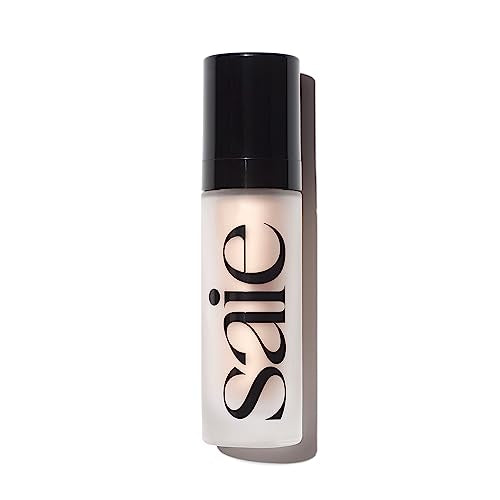 Saie Glowy Super Gel - Hydrating Makeup Primer and Illuminating Glow Serum Enriched with Vitamin C and Squalane Oil - All-Over Liquid Highlighter