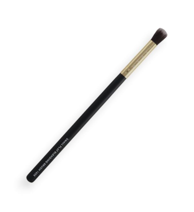 F.A.R.A.H® Small Flat Blending Brush 165E (Black) - Precision Vegan Makeup Brush for Seamless Application