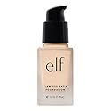 e.l.f. Flawless Satin Foundation, Lightweight & Medium Coverage, Semi-Matte Finish, Vegan & Cruelty-Free, Snow, 0.68 Fl Oz (20mL)