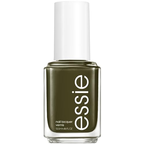 essie Salon-Quality Nail Polish, Vegan, Fall 2023, Olive Green, Meet Me at Midnight, 0.46 fl oz Beauty & Personal Care essie