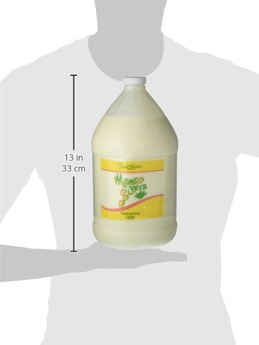 Triple Lanolin Mango Vera Soothing Lotion (1 Gallon) - Tropical Mango Scented Aloe & Lanolin Moisturizer for All Skin Types - Deeply Hydrating Hand