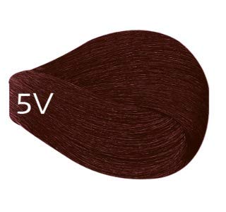 Vivitone Permanent Cream Color (5V Light Violet Brown) 3oz. - 100% Grey Coverage, Long Lasting Shine, Made in Italy.
