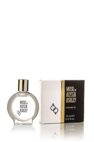 Alyssa Ashley Musk - Perfume Oil for Men and Women with Citrus and Sicilian Bergamot - Travel Size Perfume Mini Fragrances - 0.5 oz Parfum Oil