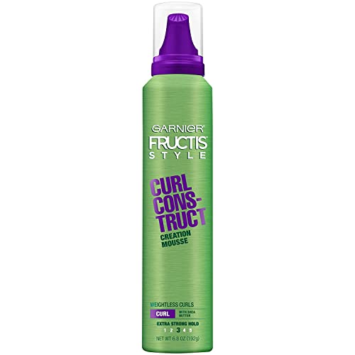 Garnier Fructis Style Curl Construct Creation Mousse Extra Strong Hold, 6.80 Ounces