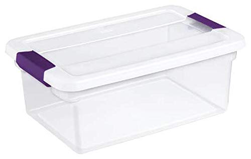 STERILITE 17531712 15-Quart ClearView Latch Box Storage Tote Containers (Pack of 1)
