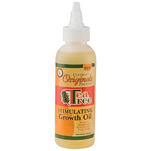 Originals by Africa's Best Therapy Tea Tree Oil Stimulating Growth Oil - Moisturizing Treatment for Hair and Scalp, Relieves Itchiness and Flakiness