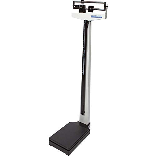 Health o Meter 402KL Scale, w/Height Rod, 20-1/4-Inch x10-3/8-Inch x57-1/2-Inch, Black/Silver