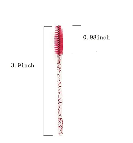Pimoys 100 pcs Disposable Eyelash Mascara Brushes, Wands Applicator Eyebrow Brush Makeup Kit, Eyebrow Castor Oil Brush Makeup Tool Beauty and Personal Care Pimoys